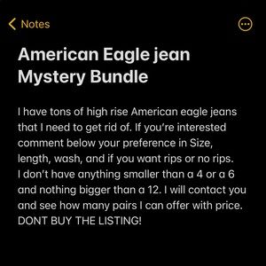 American eagle high rise jeans